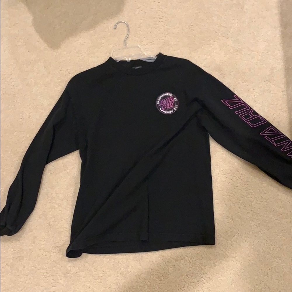 Santa Cruz Black Small Longsleeve